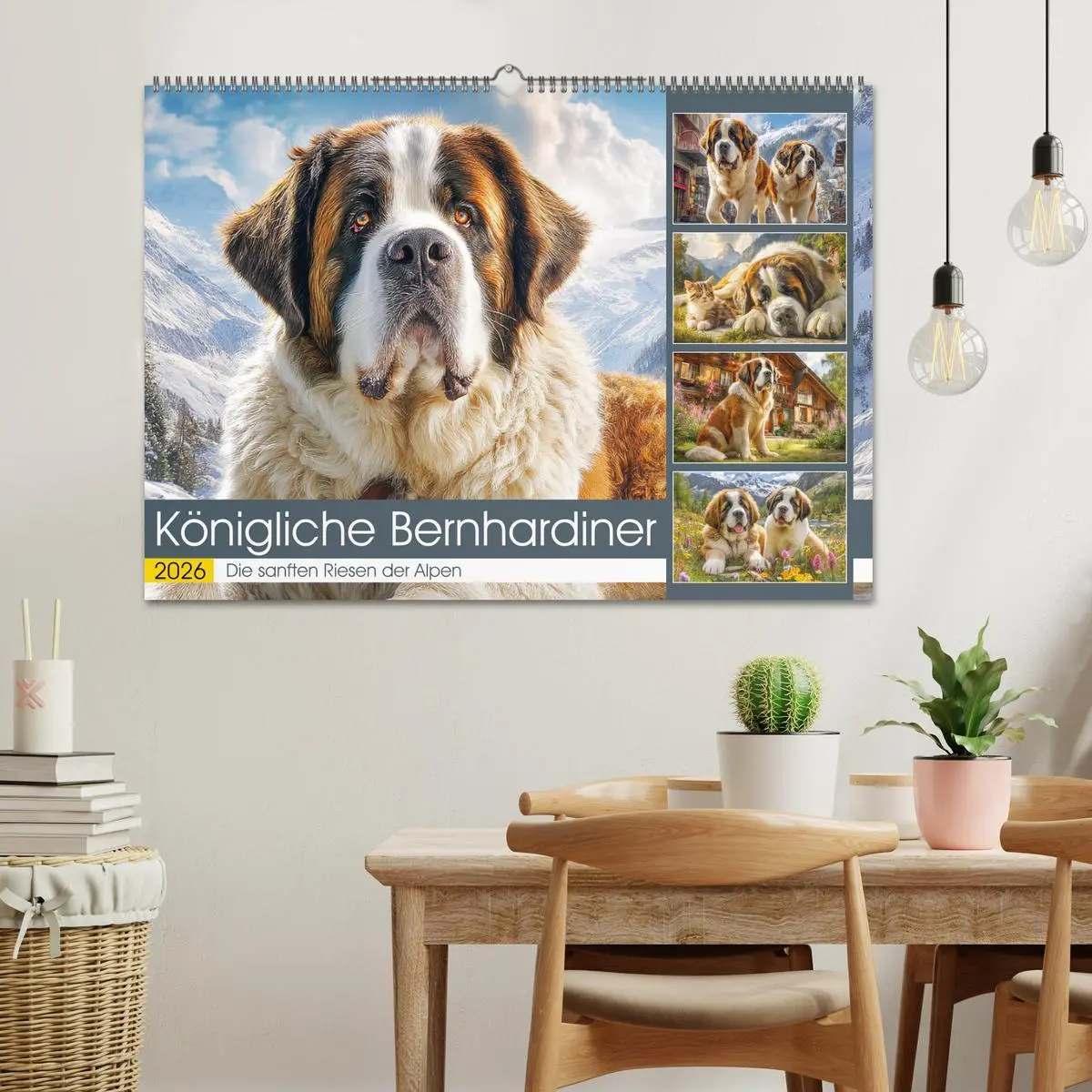 Bild: 9783457648100 | Königliche Bernhardiner. Die sanften Riesen der Alpen (Wandkalender...