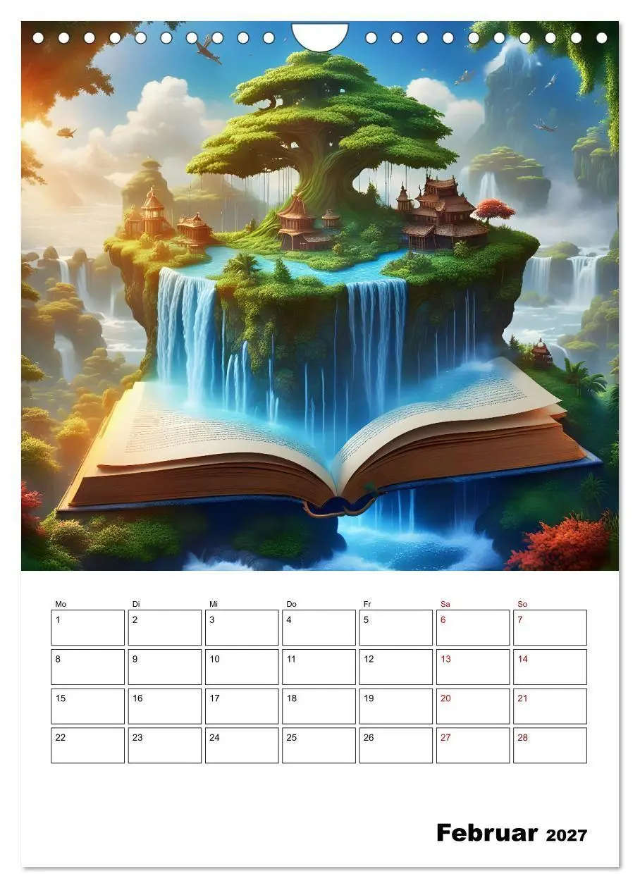 Bild: 9783569068100 | Magische surreale Buchwelten (Wandkalender 2027 DIN A4 hoch),...