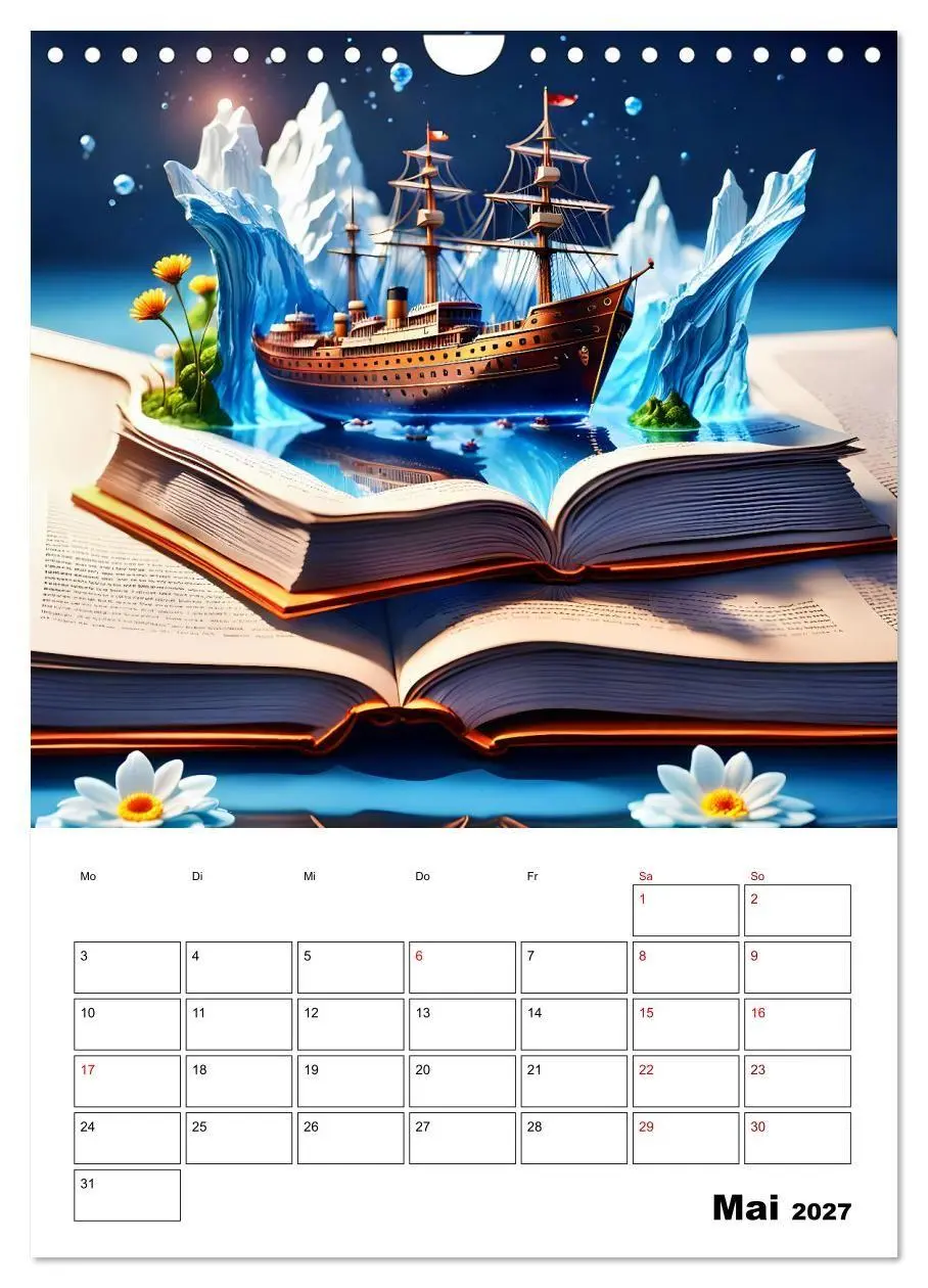 Bild: 9783569068100 | Magische surreale Buchwelten (Wandkalender 2027 DIN A4 hoch),...