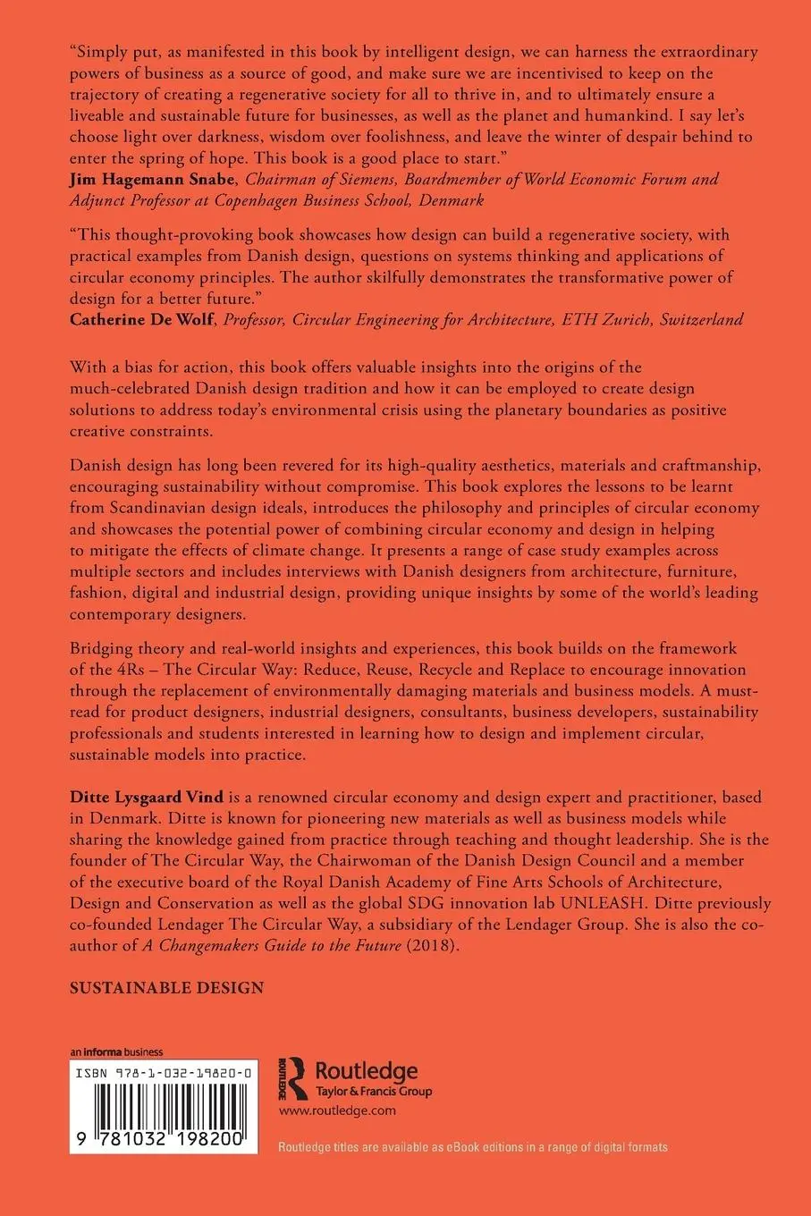 Rückseite: 9781032198200 | Danish Design Heritage and Global Sustainability | Ditte Lysgaard Vind