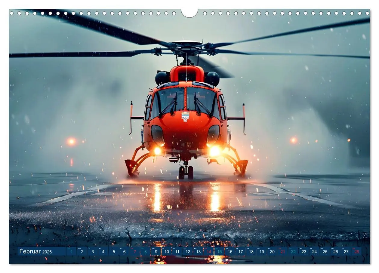 Bild: 9783457258200 | Im Bann der Rettung - Rettungshubschrauber (Wandkalender 2026 DIN...