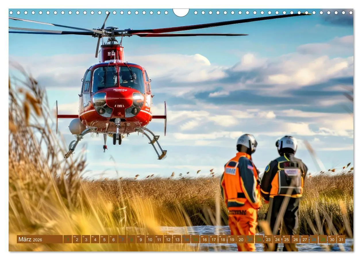 Bild: 9783457258200 | Im Bann der Rettung - Rettungshubschrauber (Wandkalender 2026 DIN...