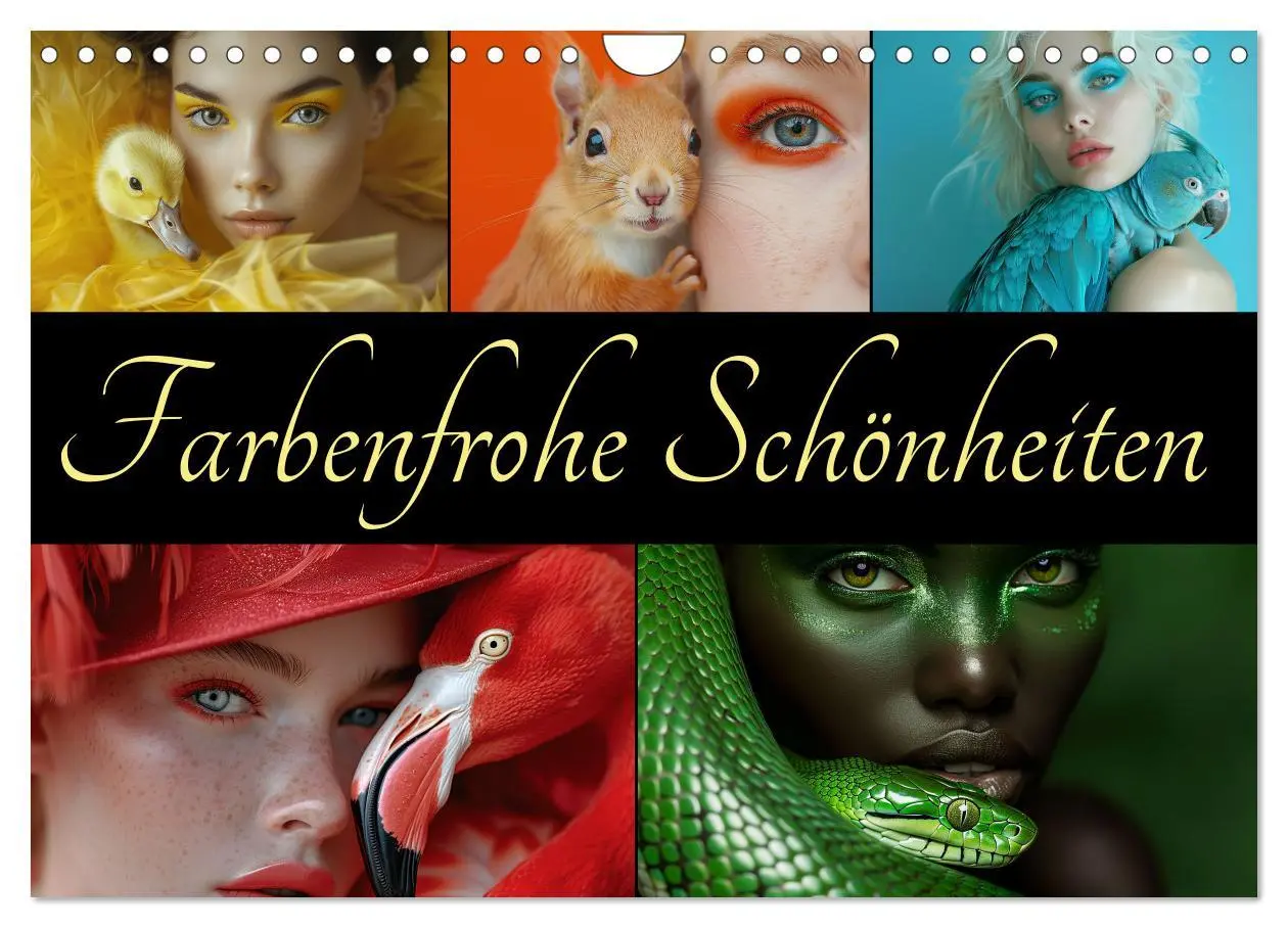 Cover: 9783457328200 | Farbenfrohe Schönheiten (Wandkalender 2026 DIN A4 quer), CALVENDO...