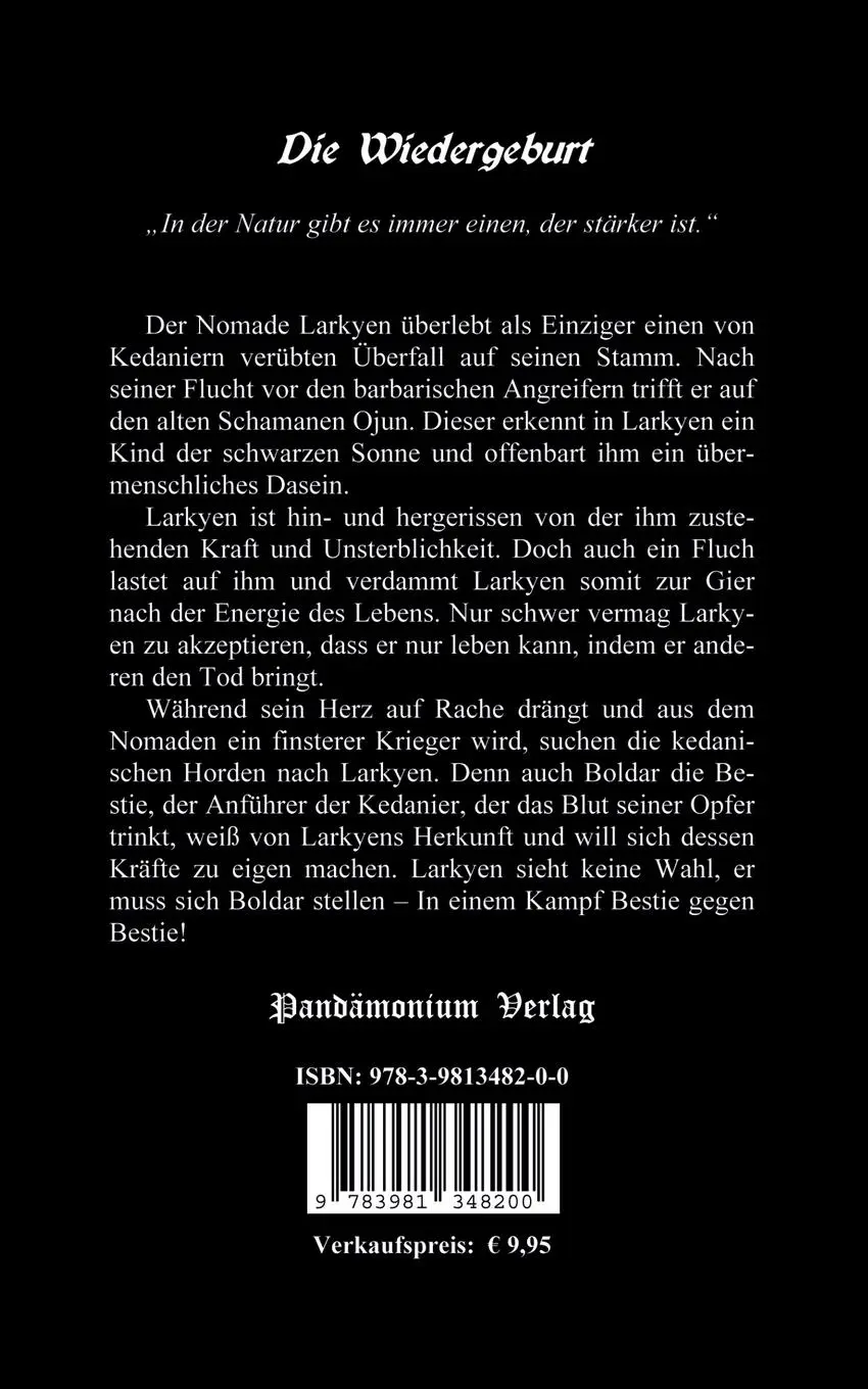 Rückseite: 9783981348200 | Die Wiedergeburt | Uwe Siebert | Taschenbuch | 144 S. | Deutsch | 2019