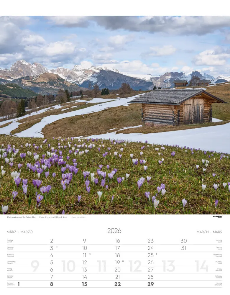 Bild: 9788868398200 | Südtirol Kalender 2026 | Alto Adige - South Tyrol | Verlag | Kalender