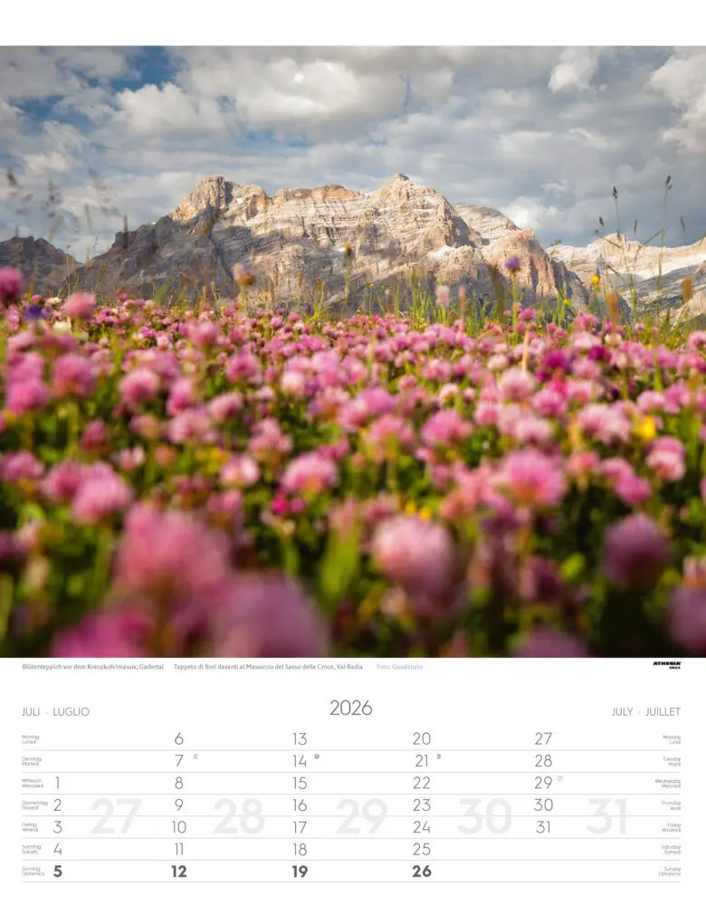 Bild: 9788868398200 | Südtirol Kalender 2026 | Alto Adige - South Tyrol | Verlag | Kalender