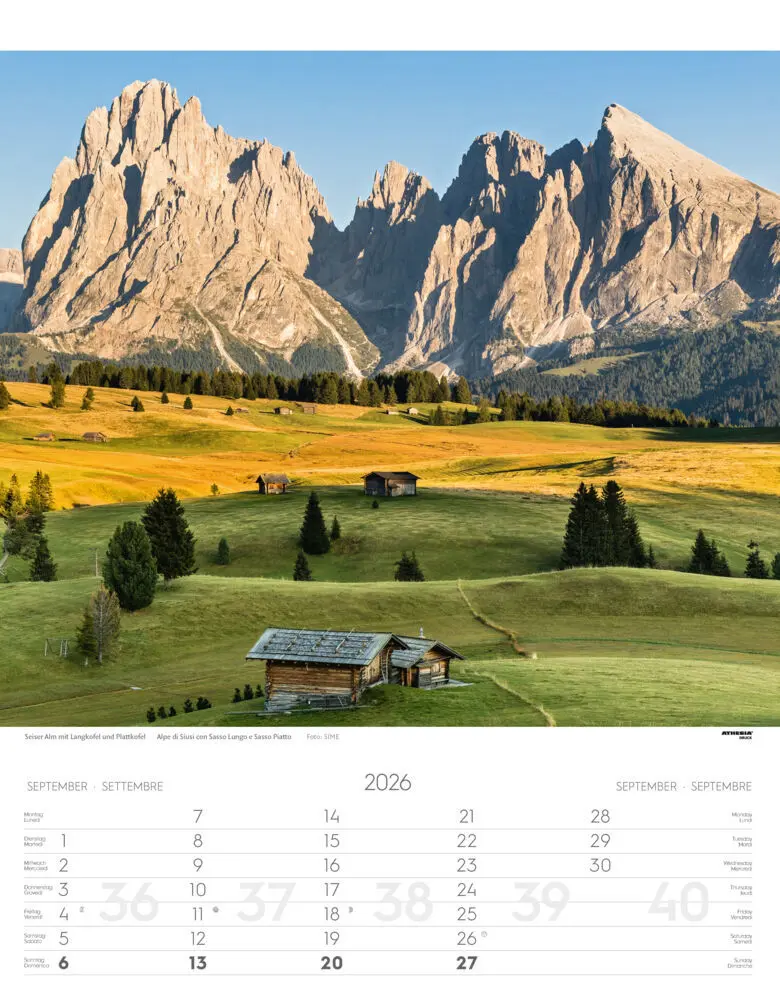 Bild: 9788868398200 | Südtirol Kalender 2026 | Alto Adige - South Tyrol | Verlag | Kalender
