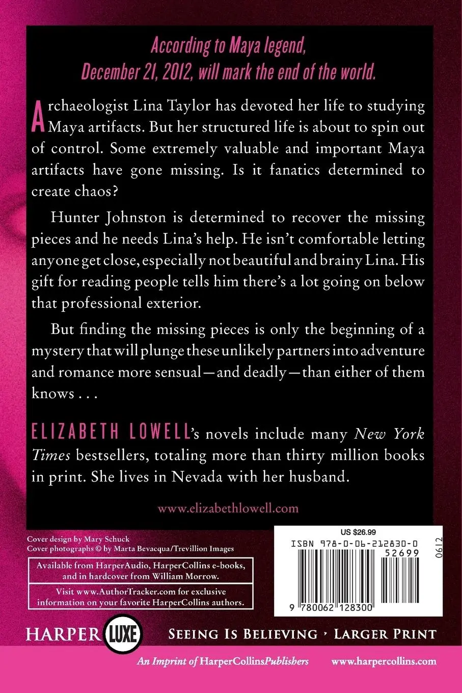 Rückseite: 9780062128300 | Beautiful Sacrifice LP | Elizabeth Lowell | Taschenbuch | Englisch