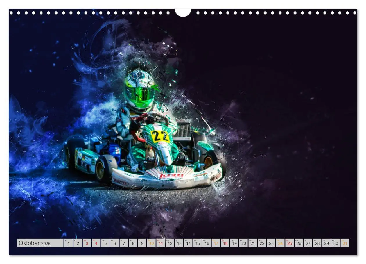 Bild: 9783457868300 | GoKart - extrem cool (Wandkalender 2026 DIN A3 quer), CALVENDO...