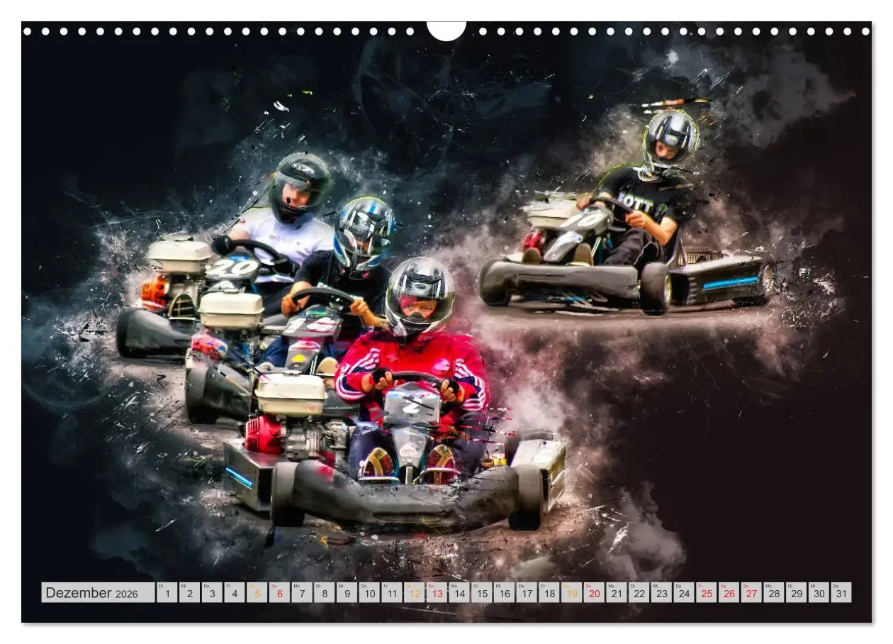 Bild: 9783457868300 | GoKart - extrem cool (Wandkalender 2026 DIN A3 quer), CALVENDO...