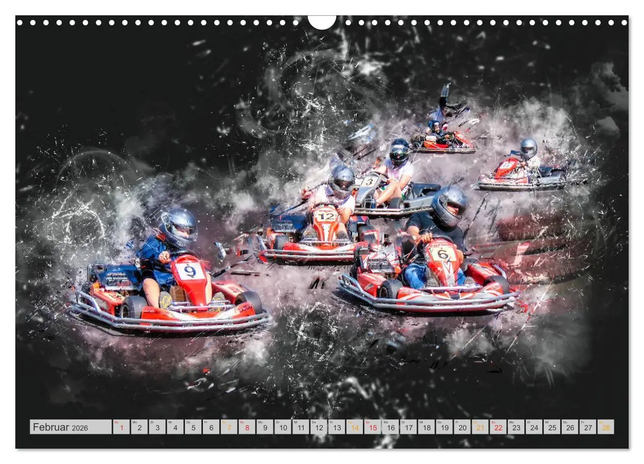 Bild: 9783457868300 | GoKart - extrem cool (Wandkalender 2026 DIN A3 quer), CALVENDO...