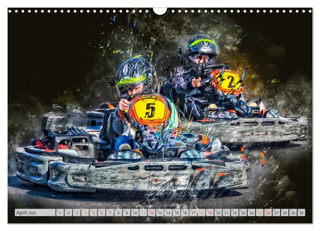 Bild: 9783457868300 | GoKart - extrem cool (Wandkalender 2026 DIN A3 quer), CALVENDO...