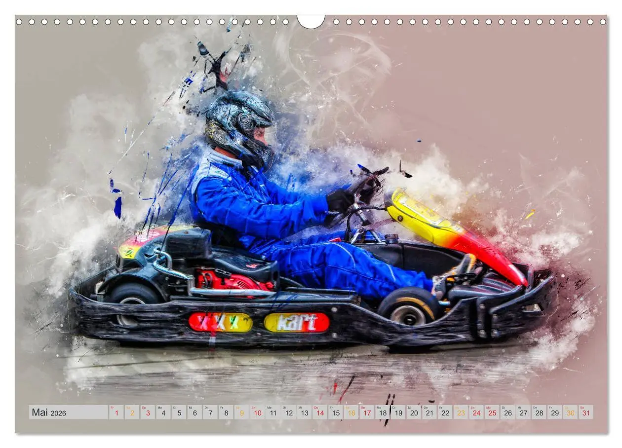 Bild: 9783457868300 | GoKart - extrem cool (Wandkalender 2026 DIN A3 quer), CALVENDO...