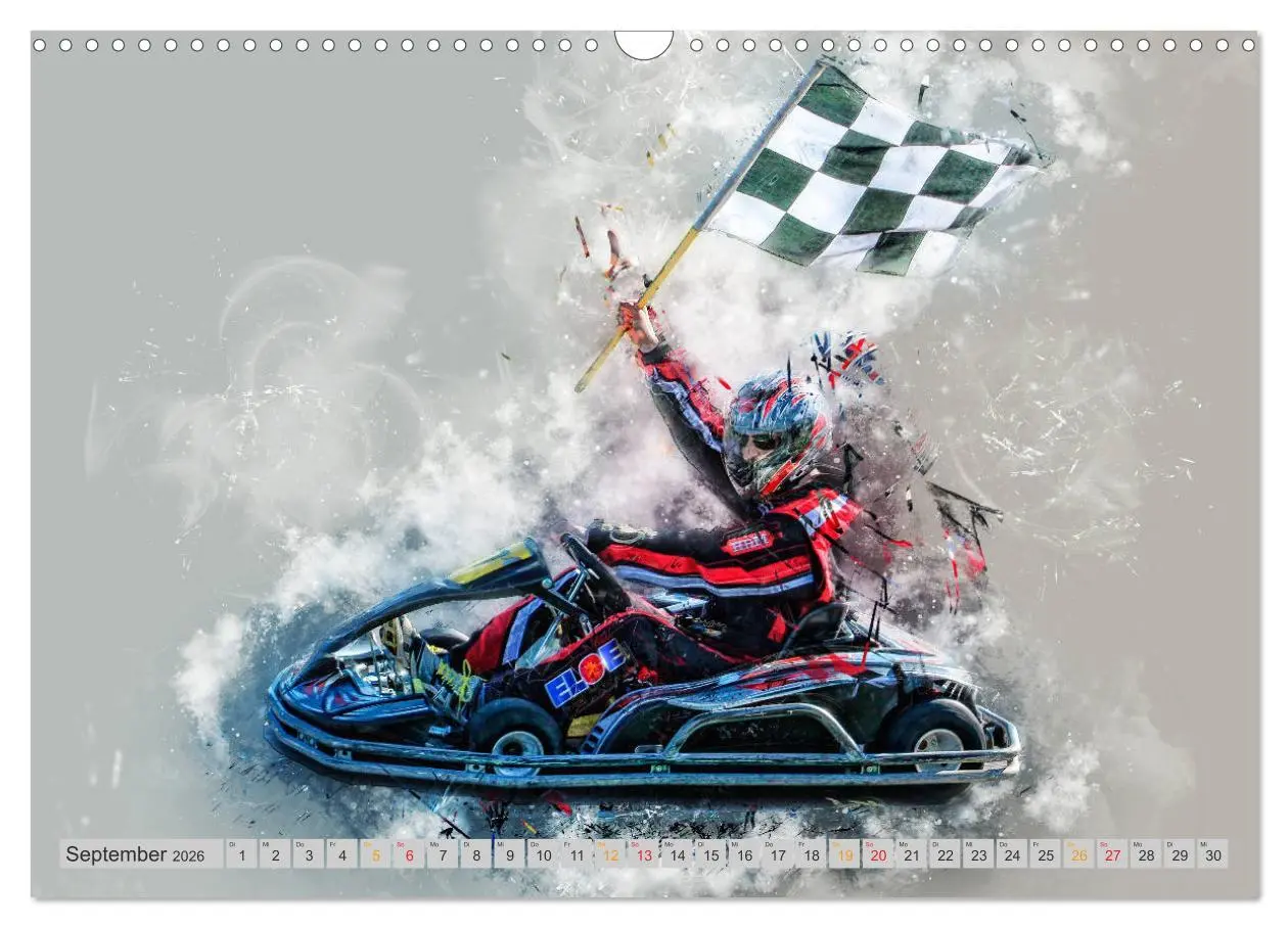 Bild: 9783457868300 | GoKart - extrem cool (Wandkalender 2026 DIN A3 quer), CALVENDO...