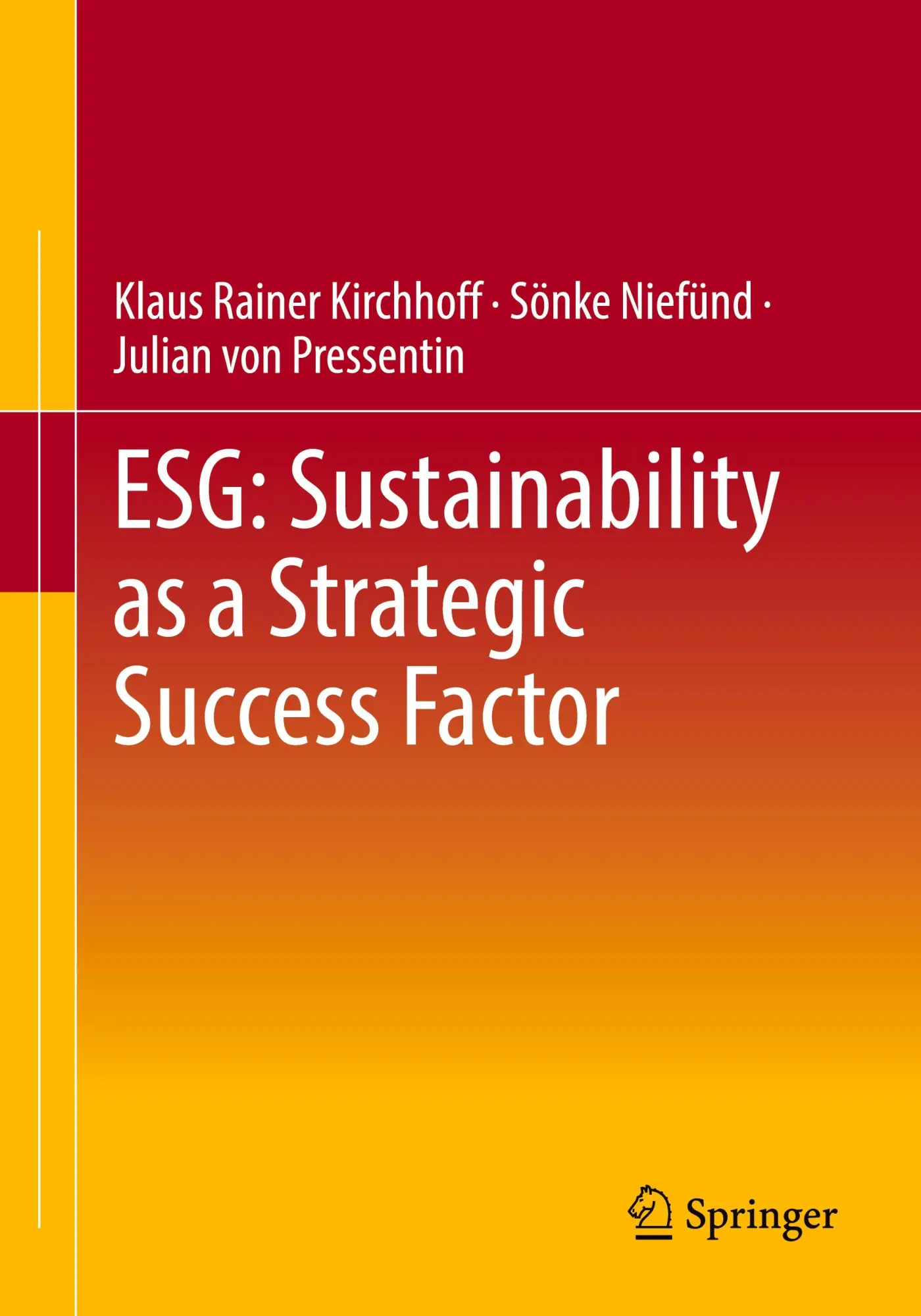 Cover: 9783658458300 | ESG: Sustainability as a Strategic Success Factor | Kirchhoff (u. a.)