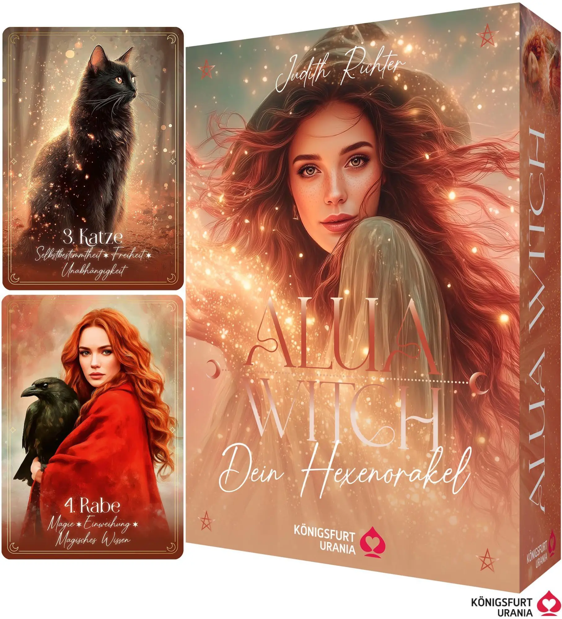 Cover: 9783868268300 | Alua Witch - Dein Hexenorakel - 40 Orakelkarten-96-seitiges Booklet