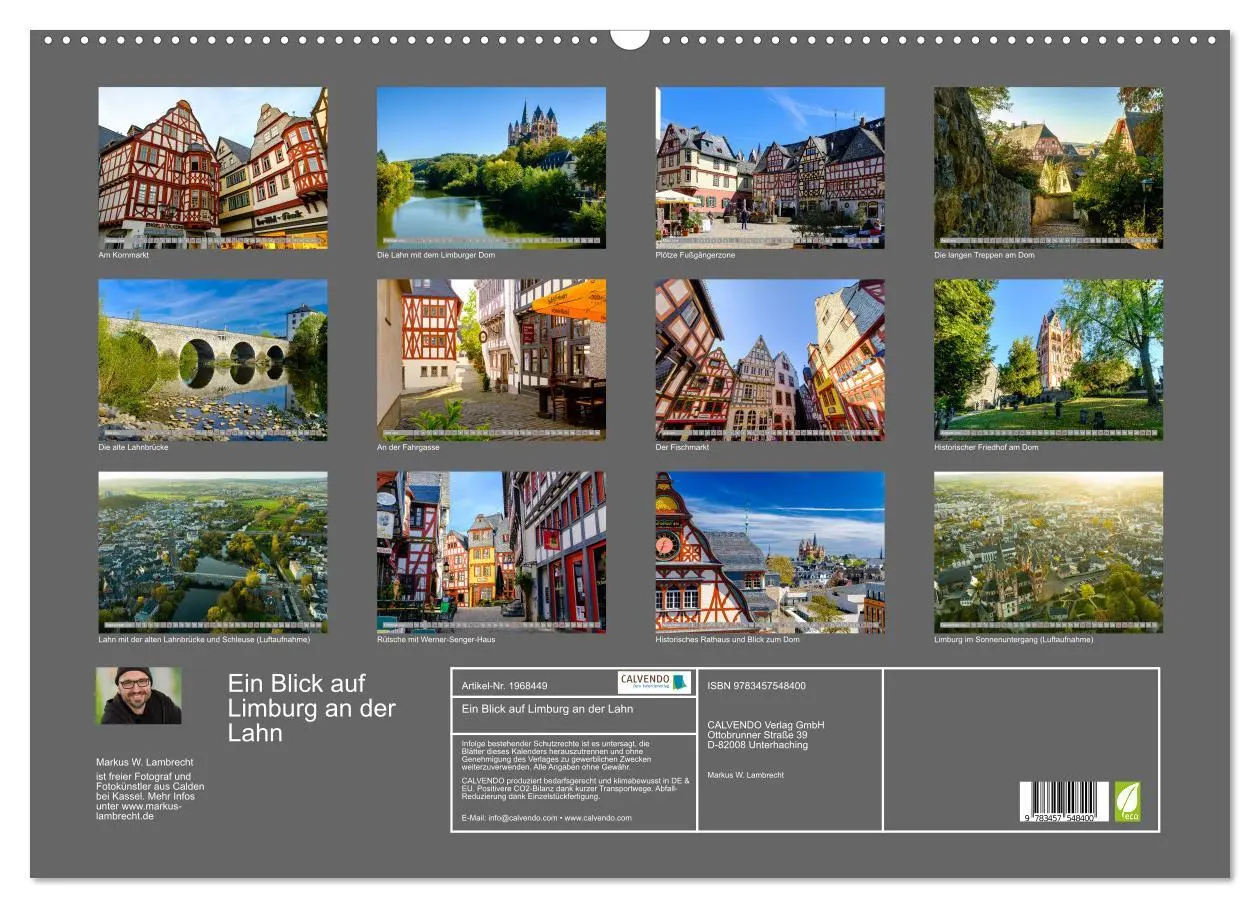 Bild: 9783457548400 | Ein Blick auf Limburg an der Lahn (Wandkalender 2026 DIN A2 quer),...