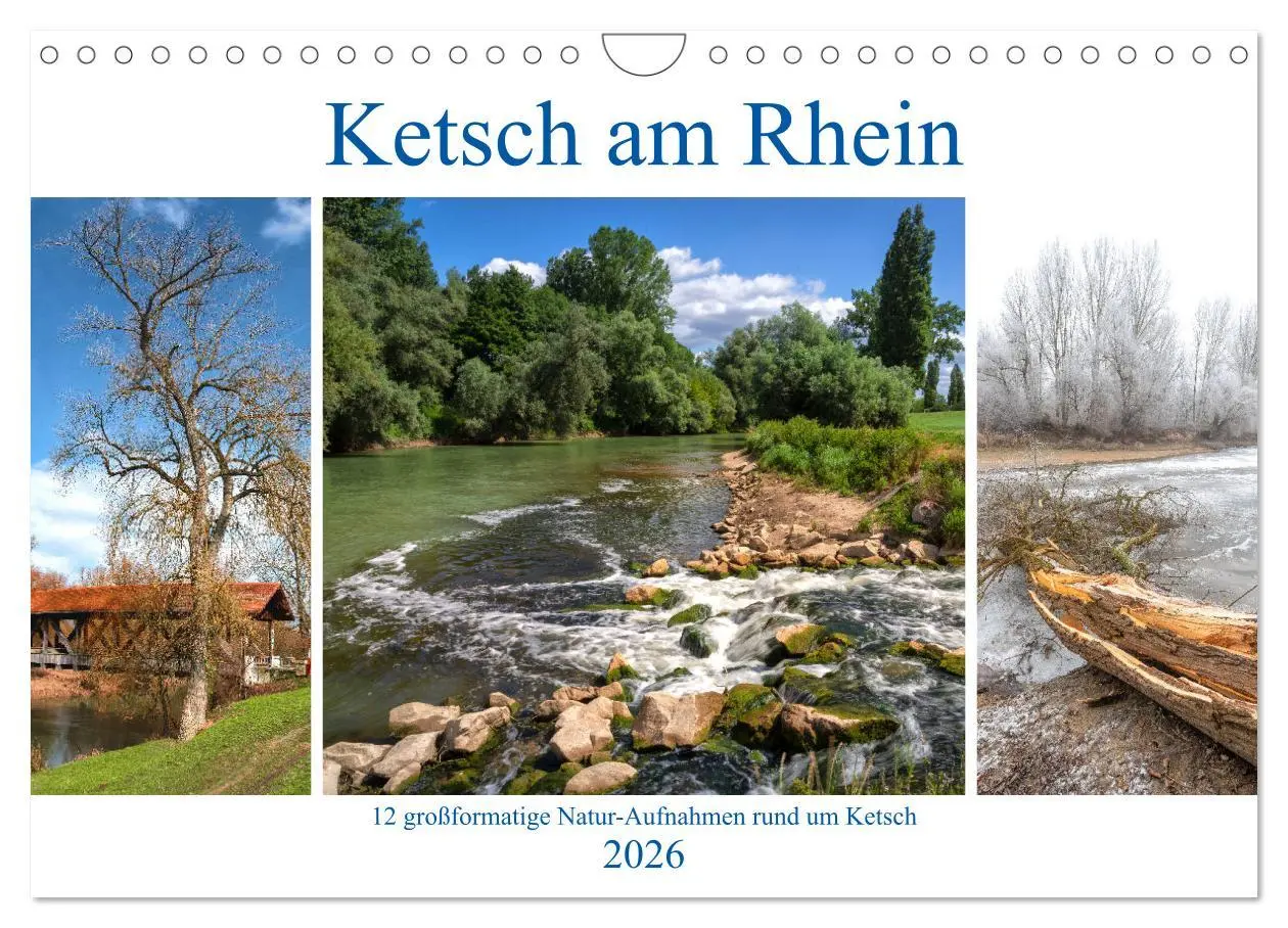 Cover: 9783457928400 | Ketsch am Rhein (Wandkalender 2026 DIN A4 quer), CALVENDO...