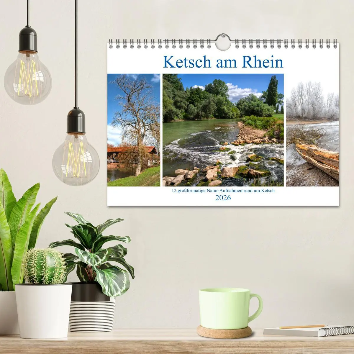 Bild: 9783457928400 | Ketsch am Rhein (Wandkalender 2026 DIN A4 quer), CALVENDO...