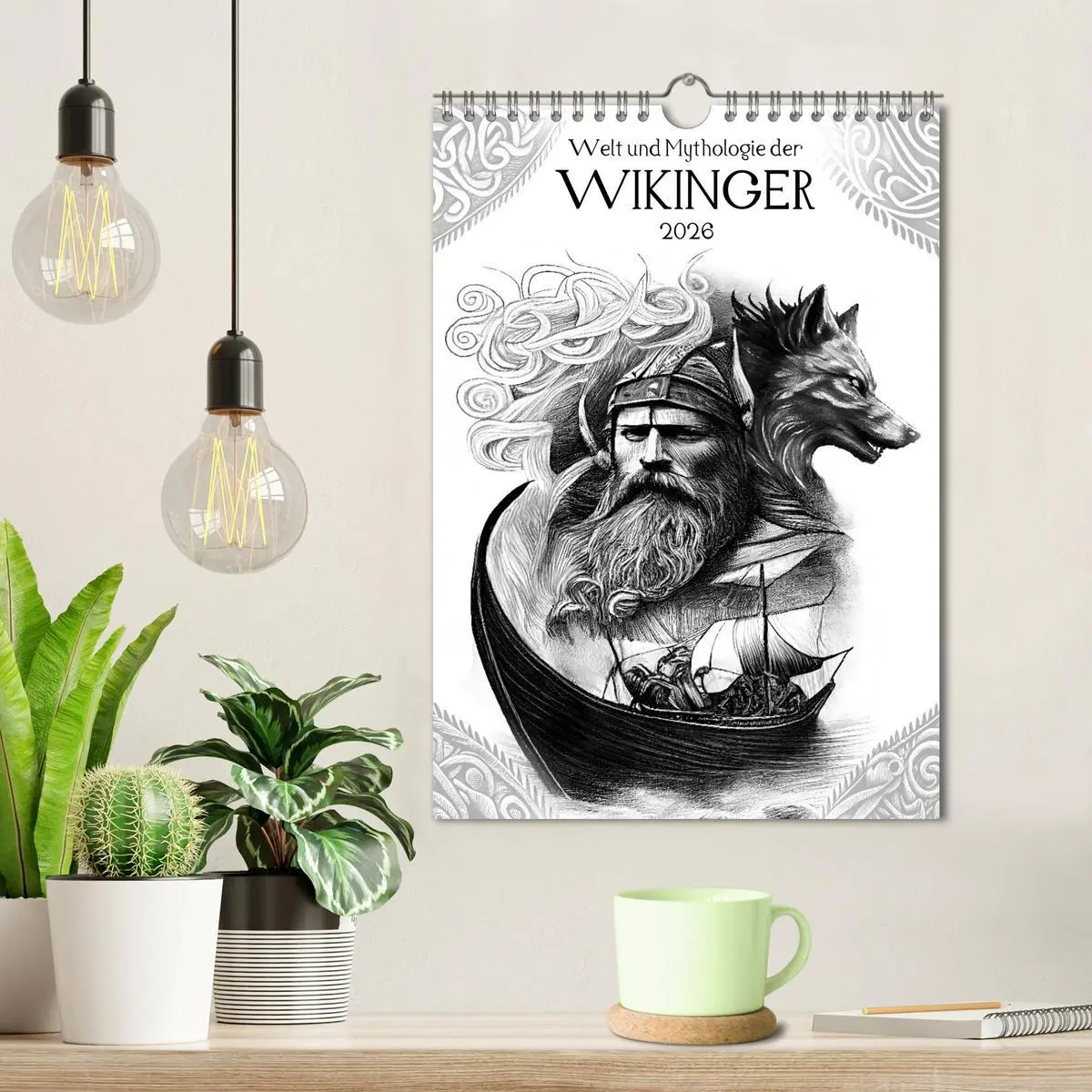 Bild: 9783516328400 | Welt und Mythologie der Wikinger (Wandkalender 2026 DIN A4 hoch),...