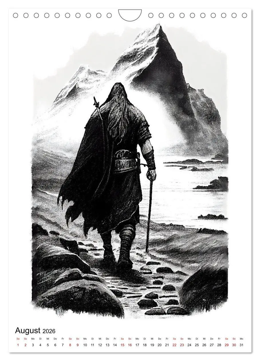 Bild: 9783516328400 | Welt und Mythologie der Wikinger (Wandkalender 2026 DIN A4 hoch),...