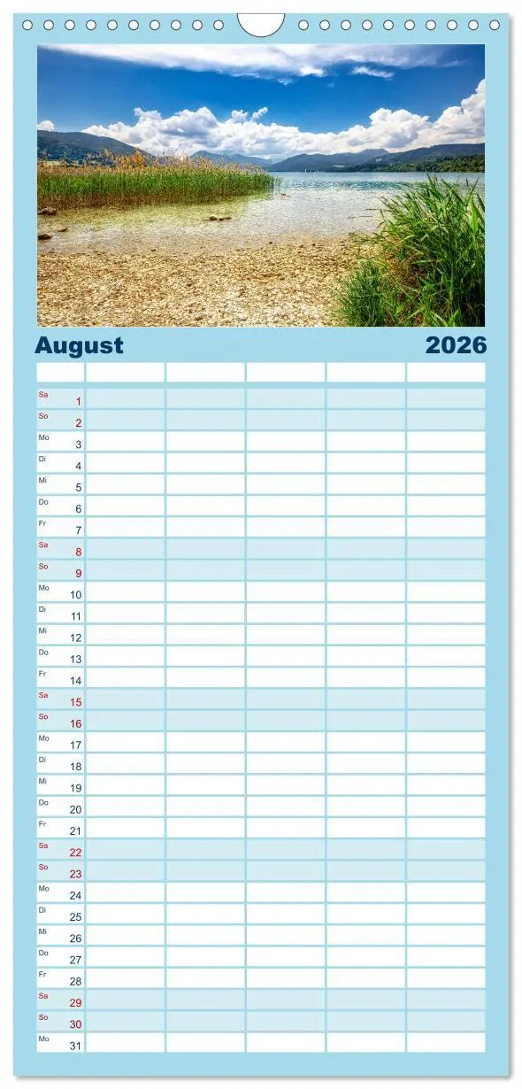 Bild: 9783516498400 | Familienplaner 2026 - Malerischer Tegernsee mit 5 Spalten...