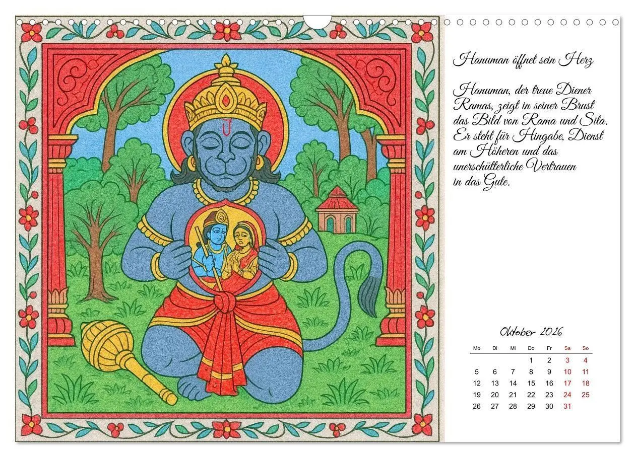 Bild: 9783516708400 | Götterwelten des Hinduismus (Wandkalender 2026 DIN A3 quer),...