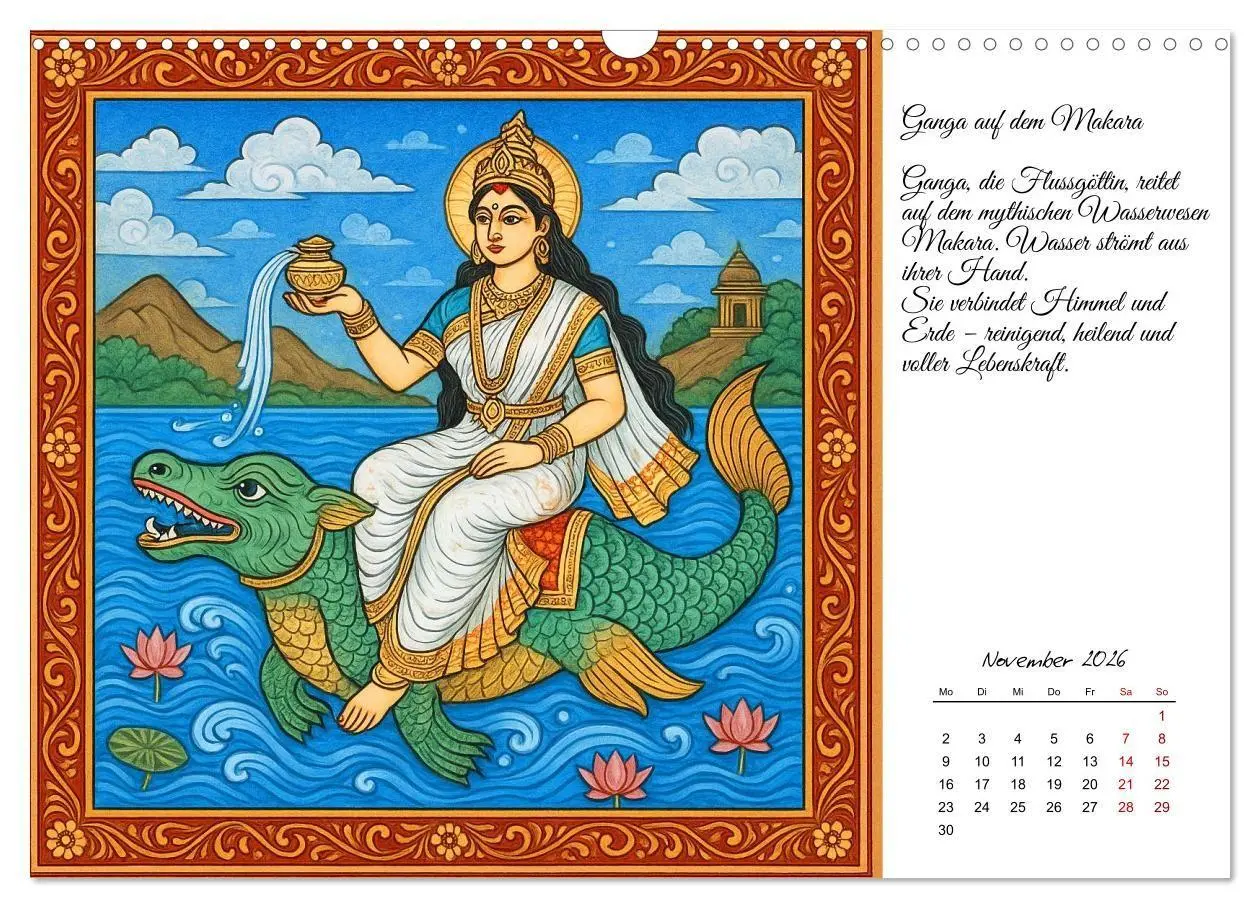 Bild: 9783516708400 | Götterwelten des Hinduismus (Wandkalender 2026 DIN A3 quer),...