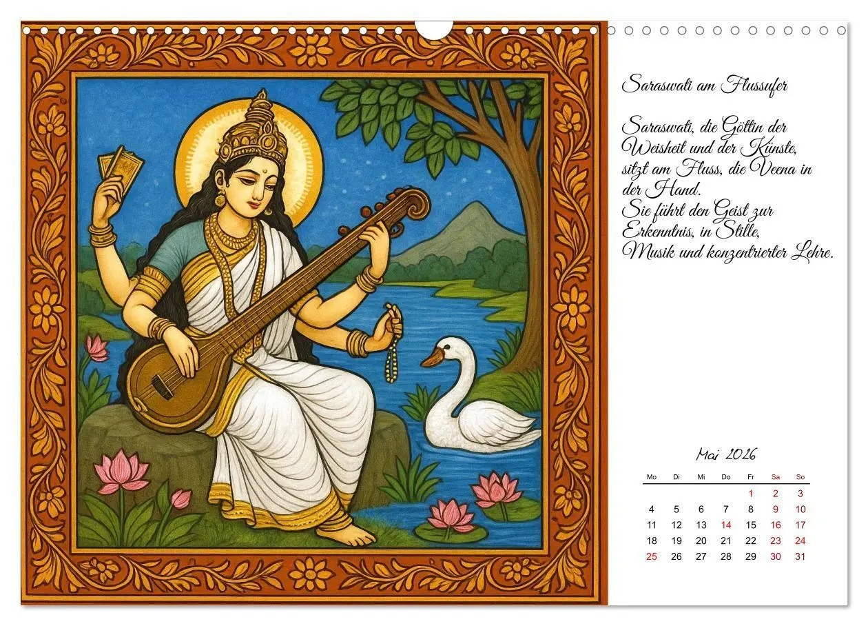 Bild: 9783516708400 | Götterwelten des Hinduismus (Wandkalender 2026 DIN A3 quer),...