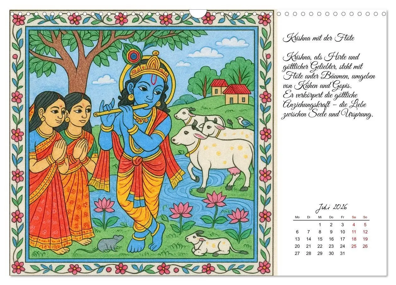 Bild: 9783516708400 | Götterwelten des Hinduismus (Wandkalender 2026 DIN A3 quer),...
