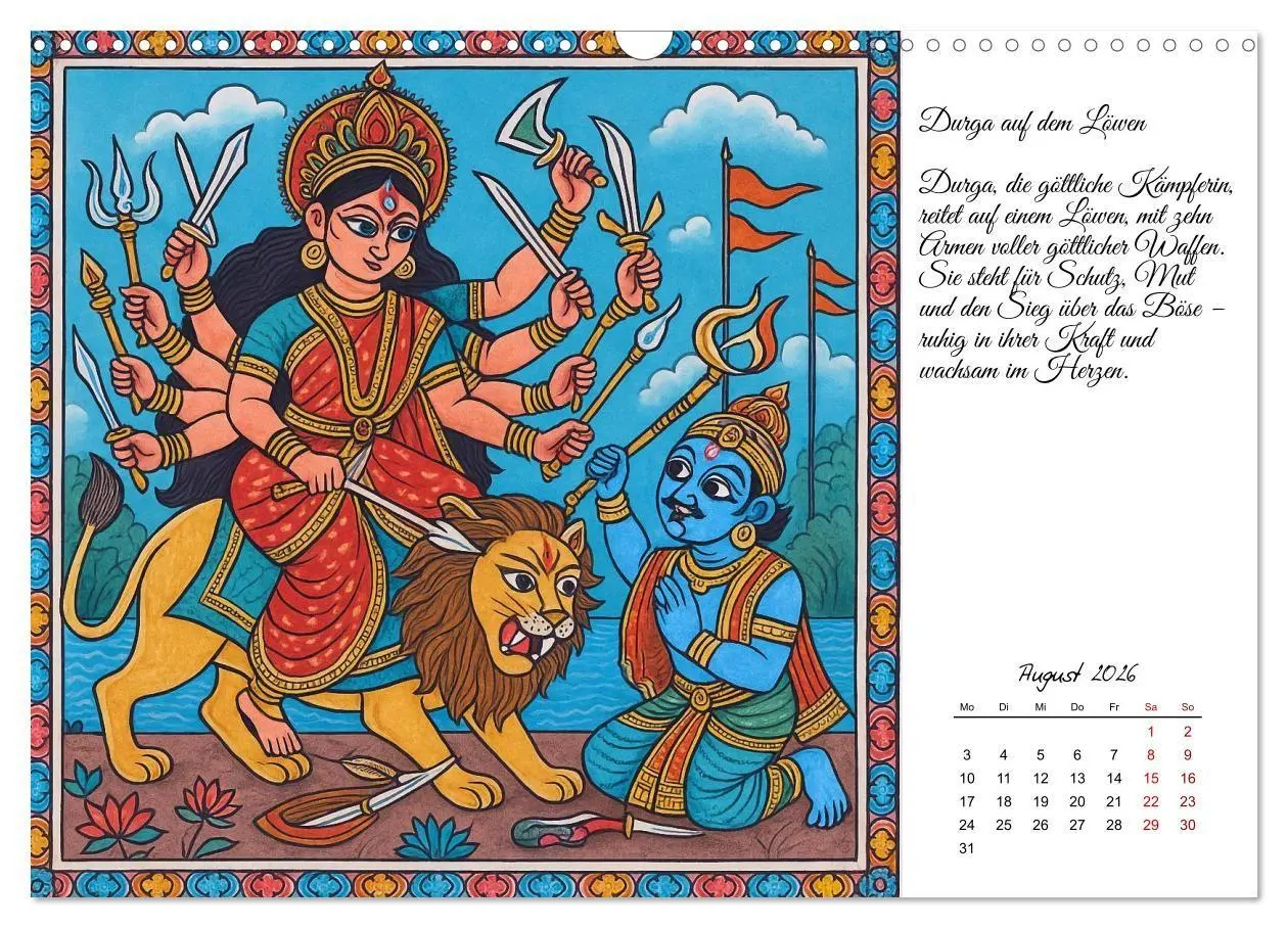 Bild: 9783516708400 | Götterwelten des Hinduismus (Wandkalender 2026 DIN A3 quer),...