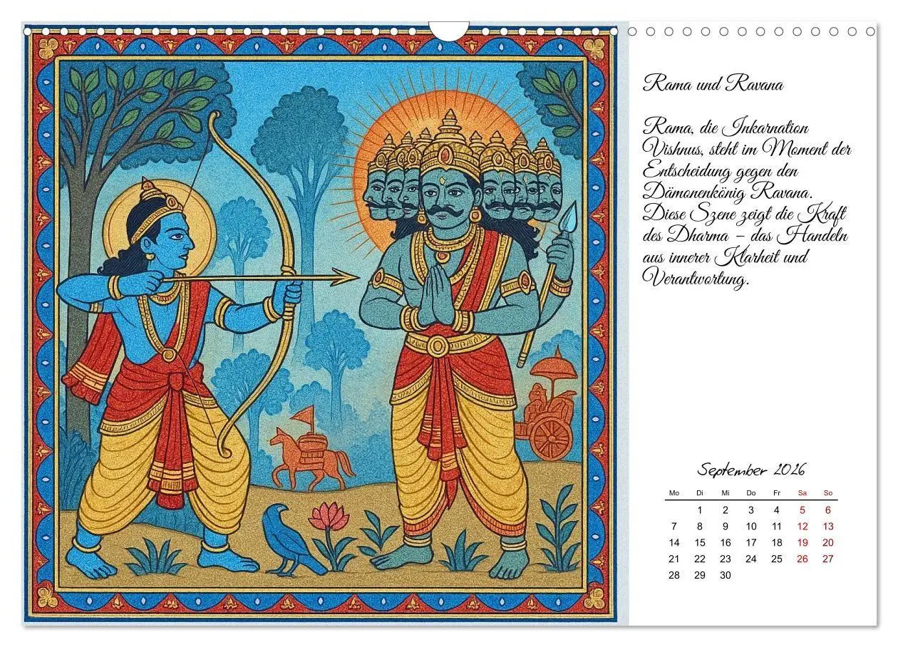 Bild: 9783516708400 | Götterwelten des Hinduismus (Wandkalender 2026 DIN A3 quer),...