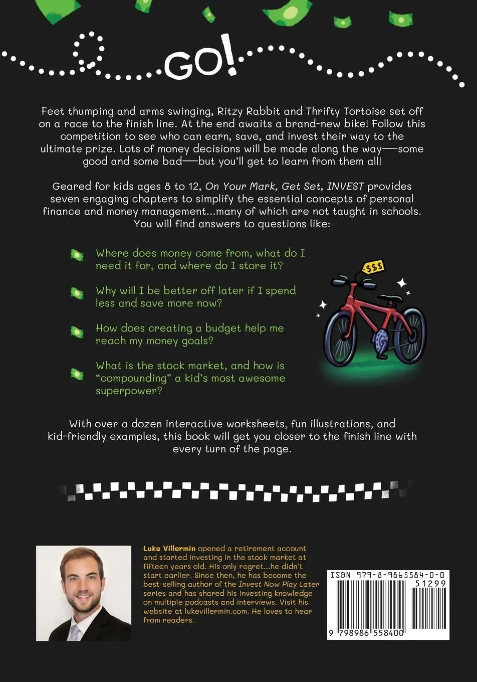 Rückseite: 9798986558400 | On Your Mark, Get Set, INVEST | Luke Villermin | Taschenbuch | 2022