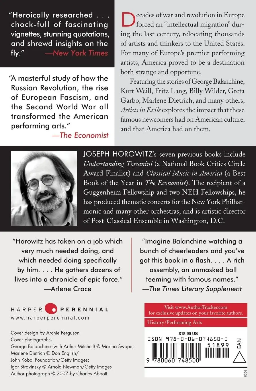 Rückseite: 9780060748500 | Artists in Exile | Joseph Horowitz | Taschenbuch | Englisch | 2009