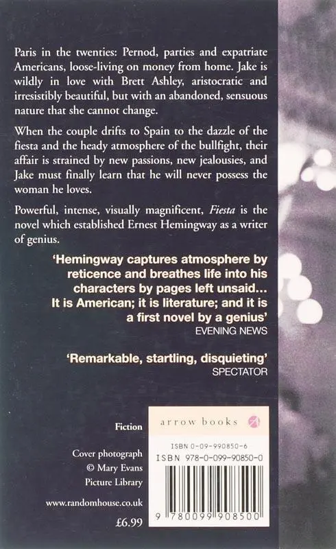 Rückseite: 9780099908500 | Fiesta | The Sun Also Rises | Ernest Hemingway | Taschenbuch | 216 S.