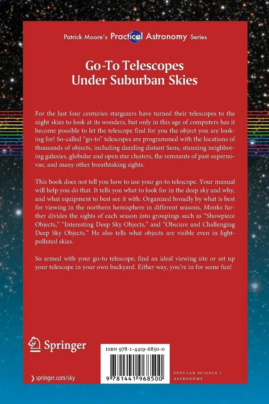 Rückseite: 9781441968500 | Go-To Telescopes Under Suburban Skies | Neale Monks | Taschenbuch