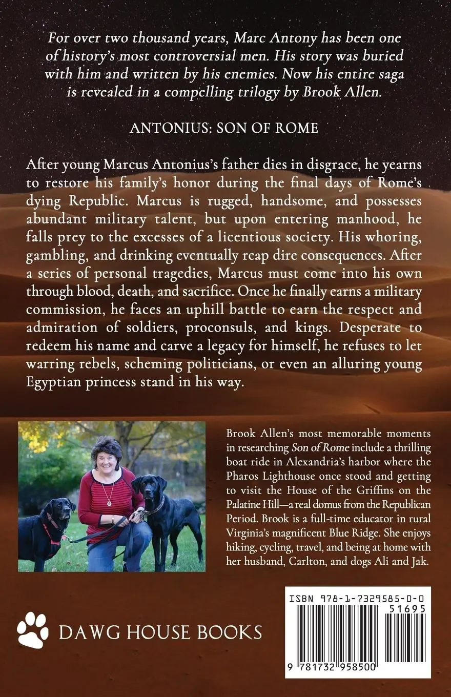 Rückseite: 9781732958500 | Antonius | Son of Rome | Brook Allen | Taschenbuch | Englisch | 2019
