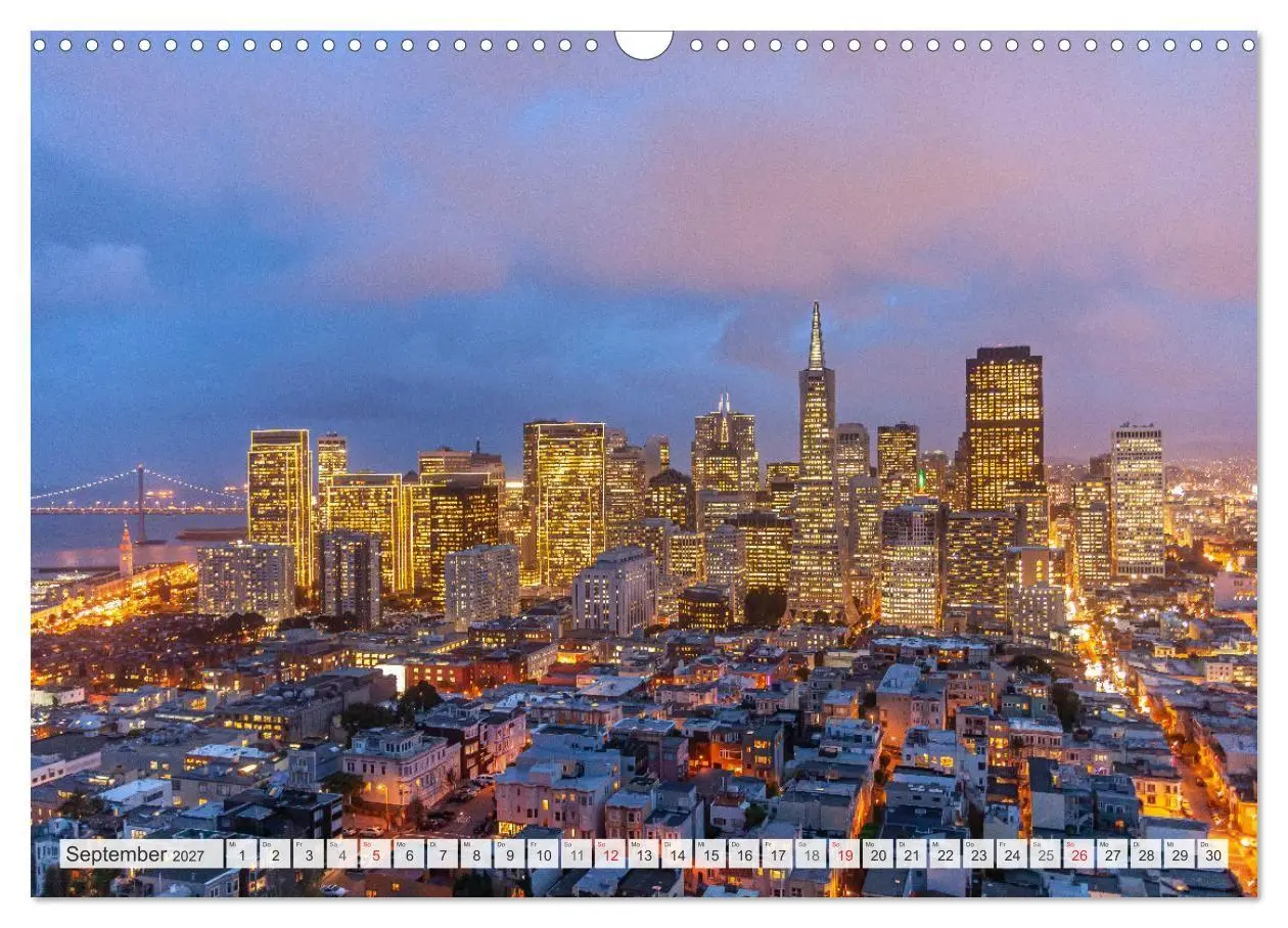 Bild: 9783594158500 | Kalifornien - USA - San Francisco (Wandkalender 2027 DIN A3 quer),...