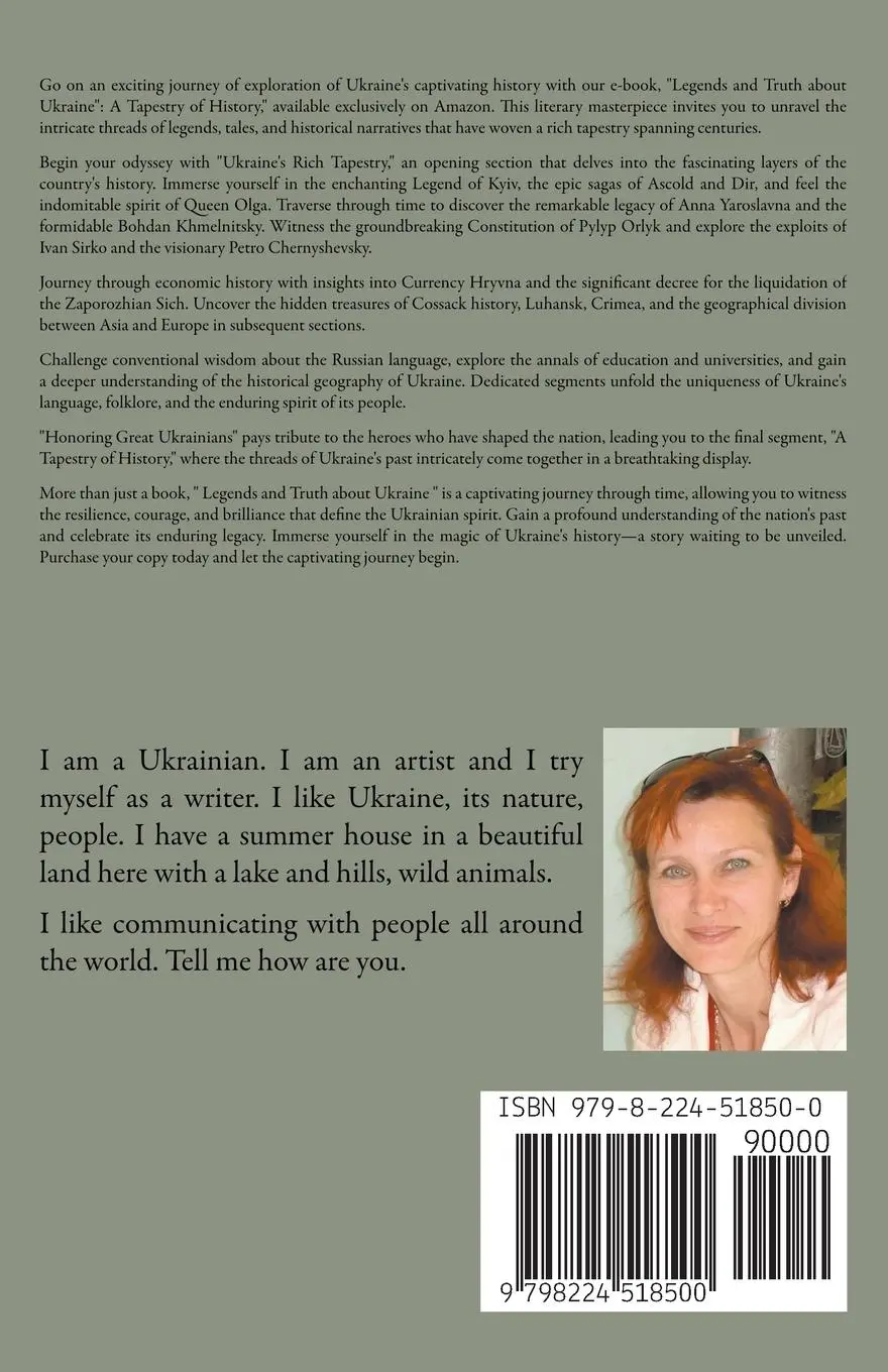 Rückseite: 9798224518500 | Legends and Truth about Ukraine | Olga Bandura | Taschenbuch | 2023