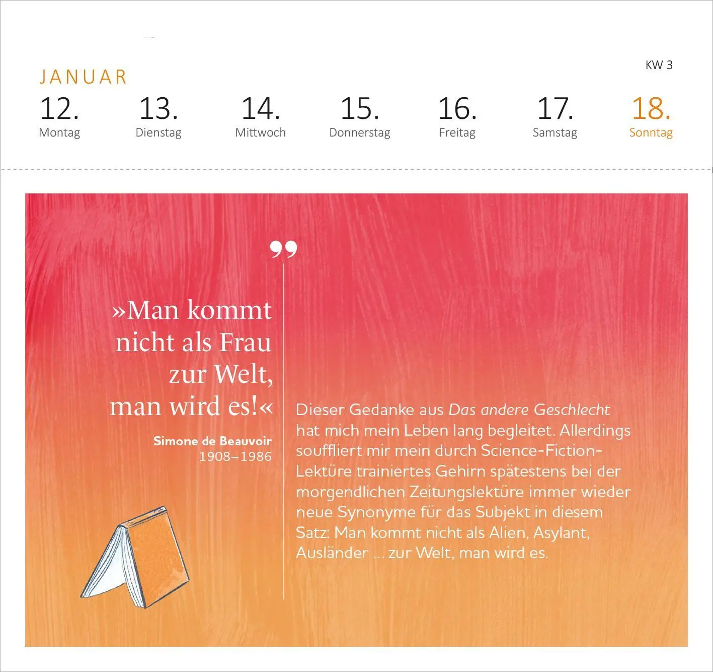 Bild: 4014489138600 | Postkartenkalender Schecks Literaturkalender 2026 | Denis Scheck