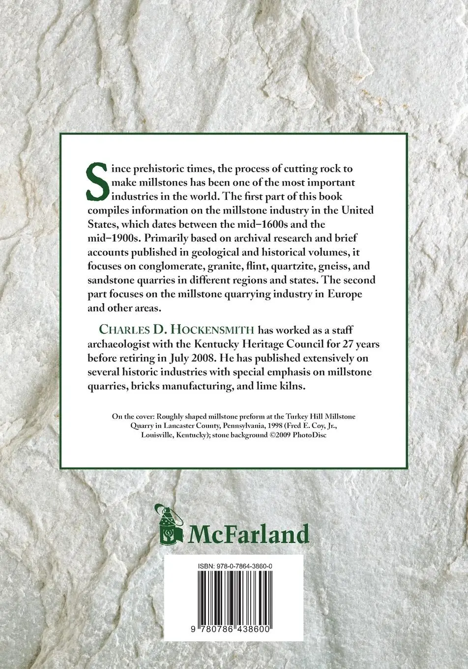 Rückseite: 9780786438600 | The Millstone Industry | Charles D. Hockensmith | Taschenbuch | 2009
