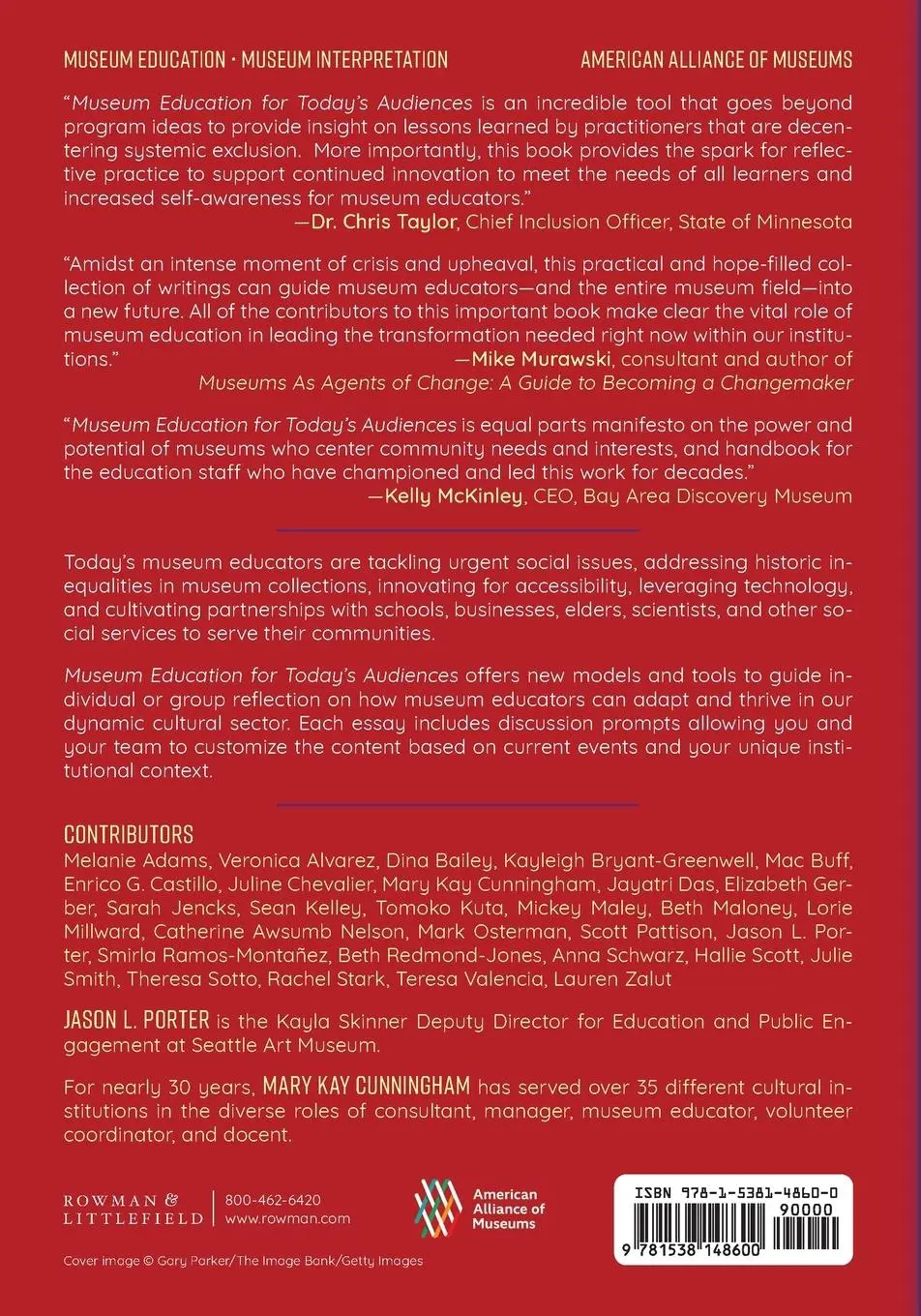 Rückseite: 9781538148600 | Museum Education for Today's Audiences | Jason L. Porter (u. a.)