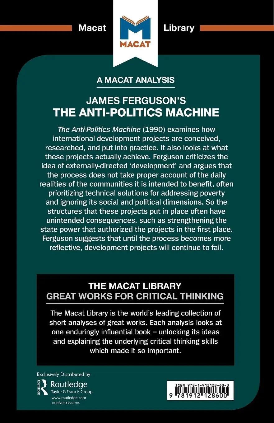 Rückseite: 9781912128600 | An Analysis of James Ferguson's The Anti-Politics Machine | Jenkins