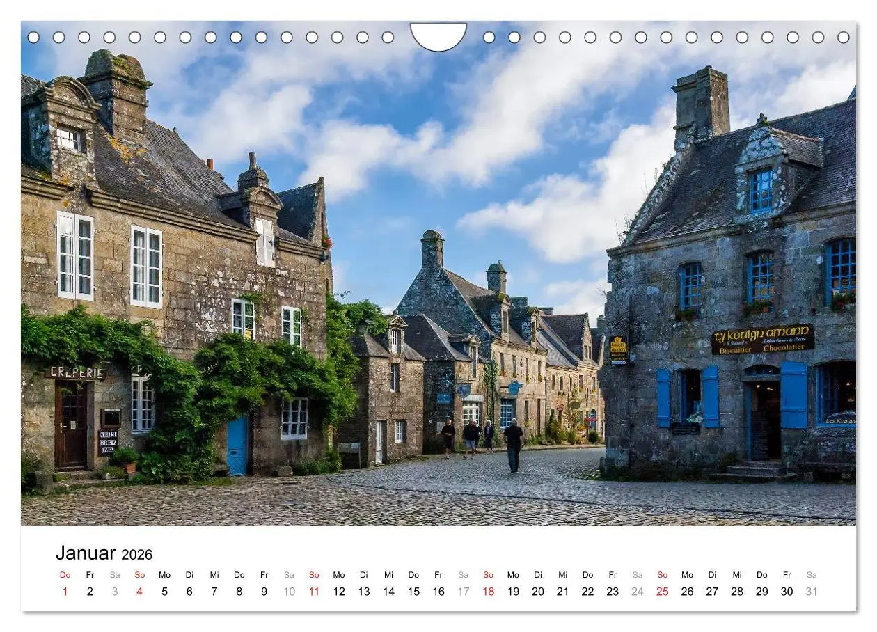 Bild: 9783516168600 | Bretonische Impressionen (Wandkalender 2026 DIN A4 quer), CALVENDO...