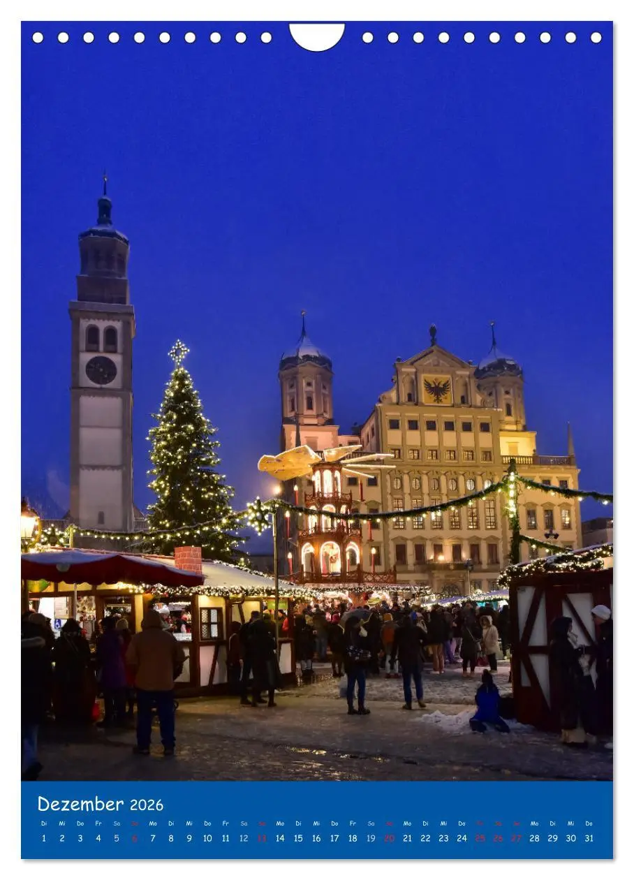 Bild: 9783516478600 | Spaziergang durch Augsburg (Wandkalender 2026 DIN A4 hoch),...