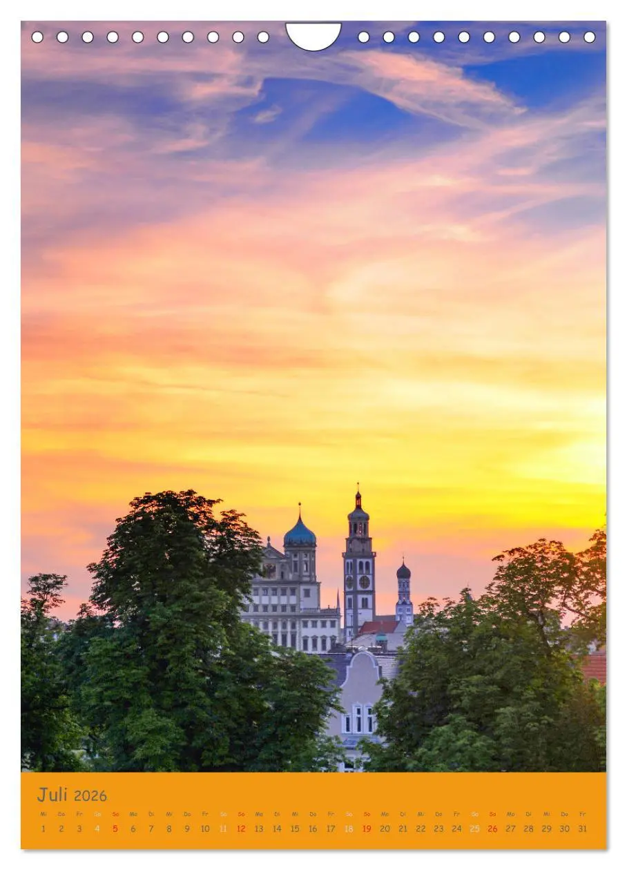 Bild: 9783516478600 | Spaziergang durch Augsburg (Wandkalender 2026 DIN A4 hoch),...