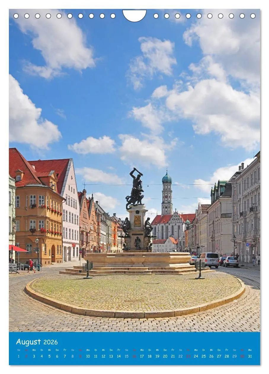 Bild: 9783516478600 | Spaziergang durch Augsburg (Wandkalender 2026 DIN A4 hoch),...