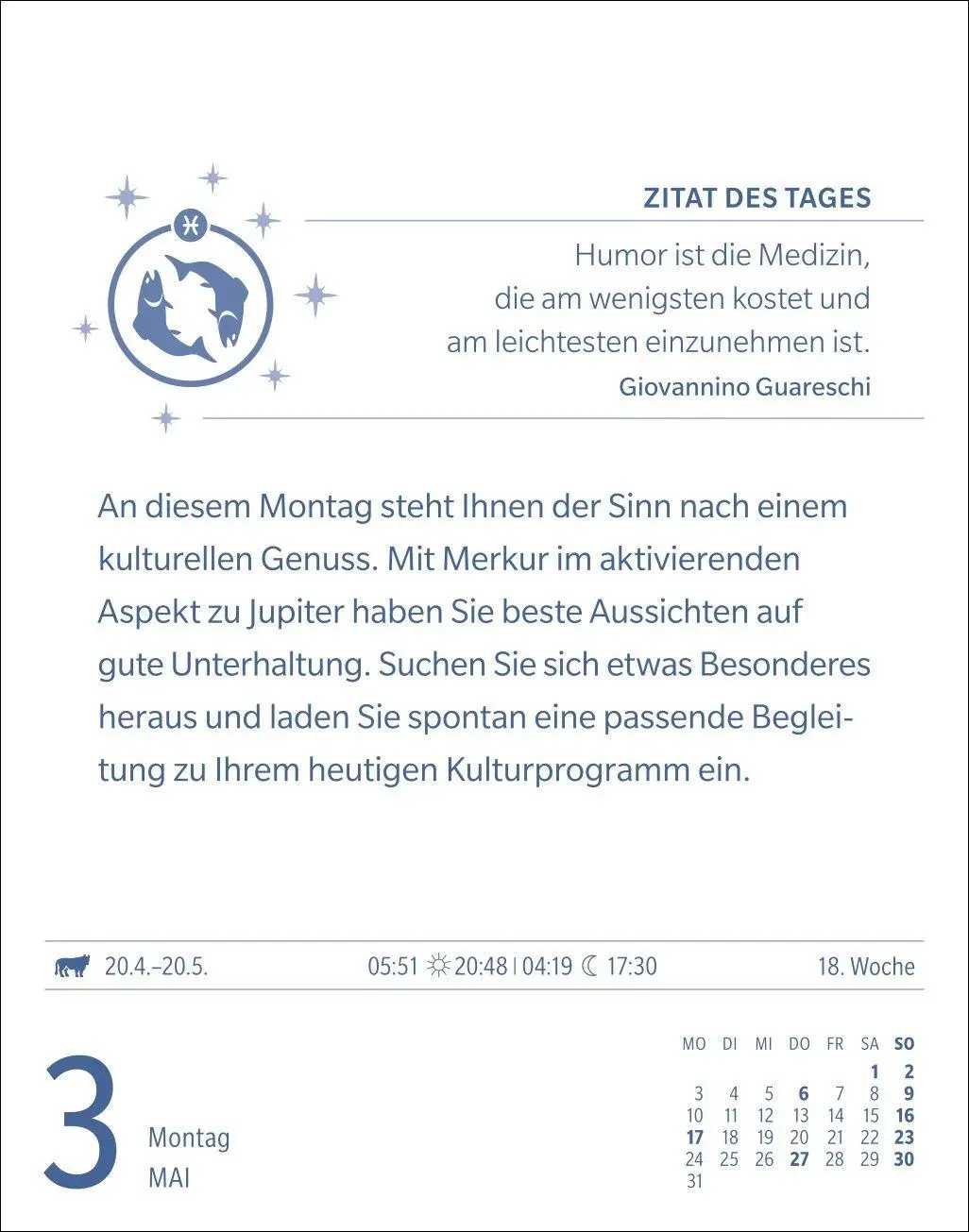 Bild: 9783840038600 | Fische Sternzeichenkalender 2027 - Tagesabreißkalender - Ihr...