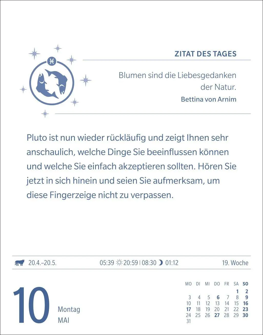 Bild: 9783840038600 | Fische Sternzeichenkalender 2027 - Tagesabreißkalender - Ihr...