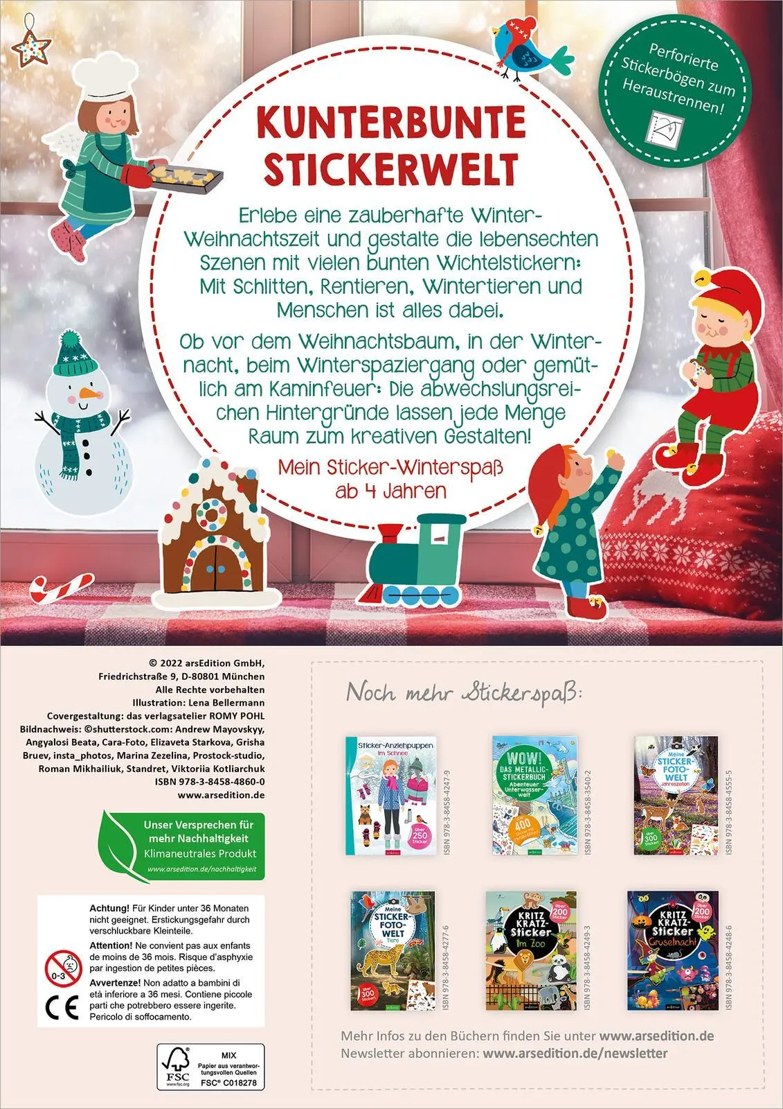 Rückseite: 9783845848600 | Meine Sticker-Fotowelt - Wichtelweihnacht | Lena Bellermann | Buch